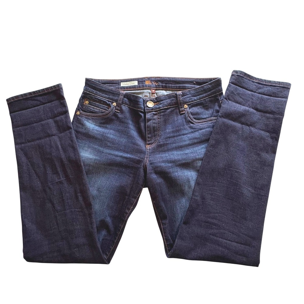 Kut from the Kloth Catherine Boyfriend Jean Dark Wash Size 6 Tailored Minimalist